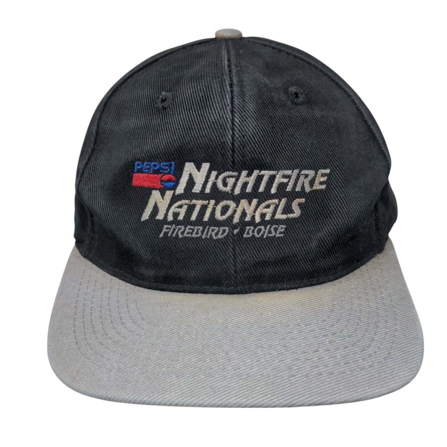 Pepsi Nightfire Nationals Snapback Hat Black OSFA Colorblock Otto