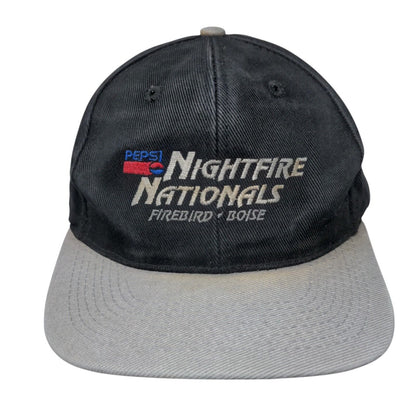 Pepsi Nightfire Nationals Snapback Hat Black OSFA Colorblock Otto