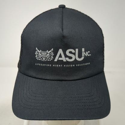 Otto Black Trucker Hat One Size ASU Inc Lifesaving Night Vision Solutions Owl