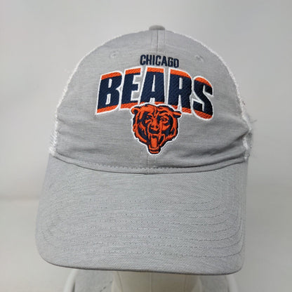 Chicago Bears Snapback Mesh Back Hat Gray Embroidered Logo NFL Adjustable