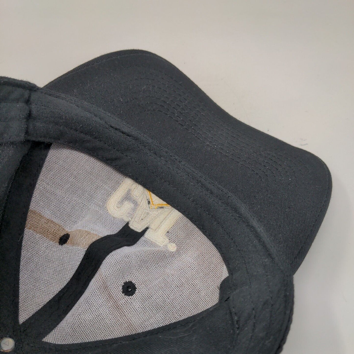 CAT Slideback Hat Black One Size Adjustable Embroidered Vent Holes