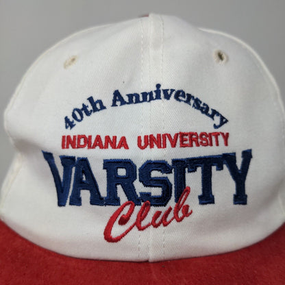 Indiana University Varsity Club Men's Slideback Hat 40th Anniversary Vintage USA