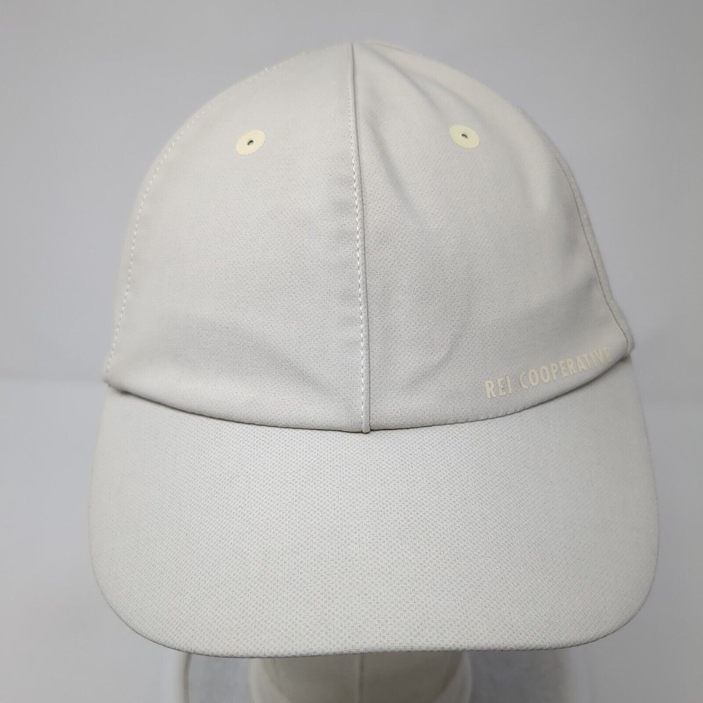 REI Cooperative Strapback Hat Tan One Size Adjustable Solid 6 Panel
