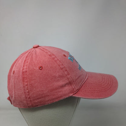 Rincon Puerto Rico Strapback Hat Pink OSFA Solid Embroidered Kaufman