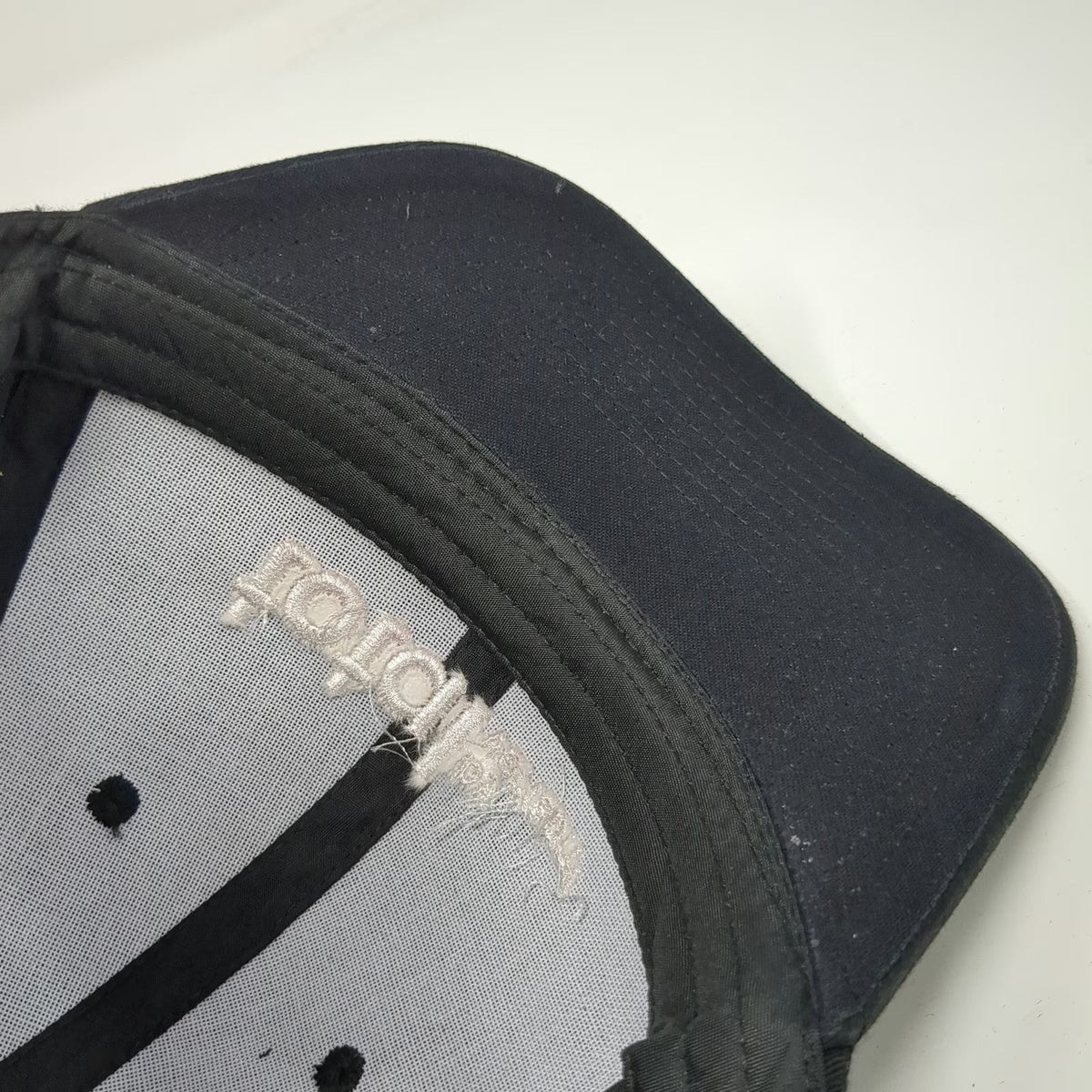 Hit Total by Verizon Logo Embroidered Black Baseball Cap Hat One Size Strapback