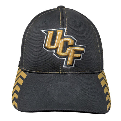 UCF Golden Knights Fitted Hat Black Gold OSFA Top of the World NCAA Embroidered
