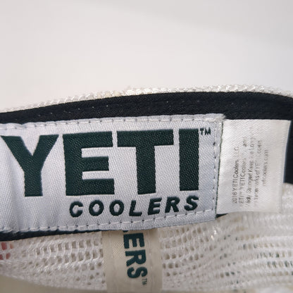 YETI Built For The Wild Trucker Hat Blue One Size Adjustable Mesh Back 6 Panel