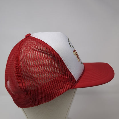 Fun Times In The Sun Florida Snapback Trucker Hat Red One Size Mesh Back