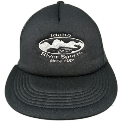 Hit Wear Trucker Hat Black One Size Idaho River Sports Mesh Back Snapback