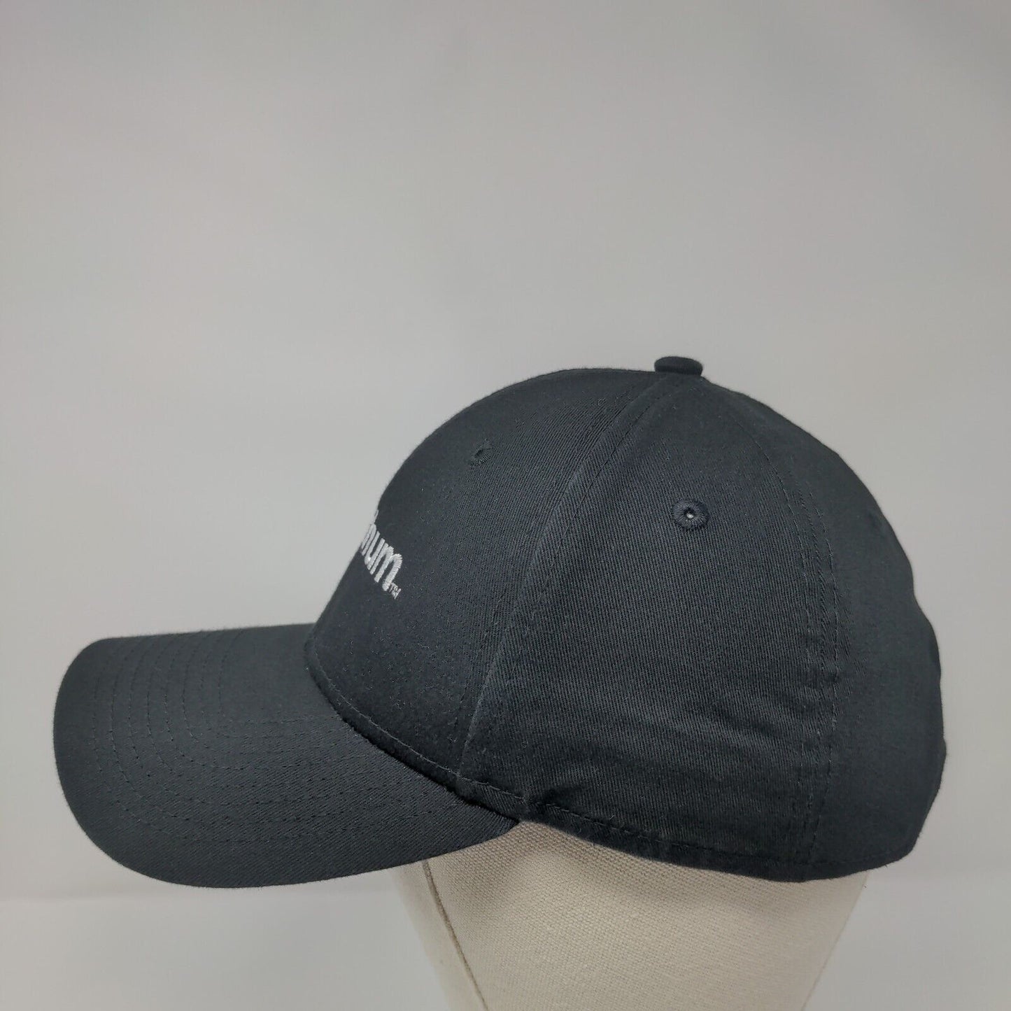 Rithum Strapback Hat Black OSFM Adjustable Embroidered 9Forty New Era Cotton