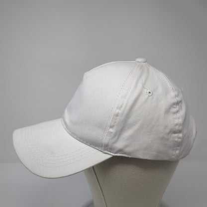 Outdoor Cap Snapback Hat White One Size Adjustable Solid Blank Outdoor