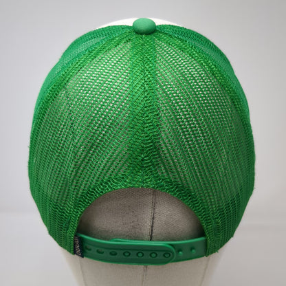 Ouray Trucker Hat Green White One Size Glacier Anglers Montana Fishing Snapback