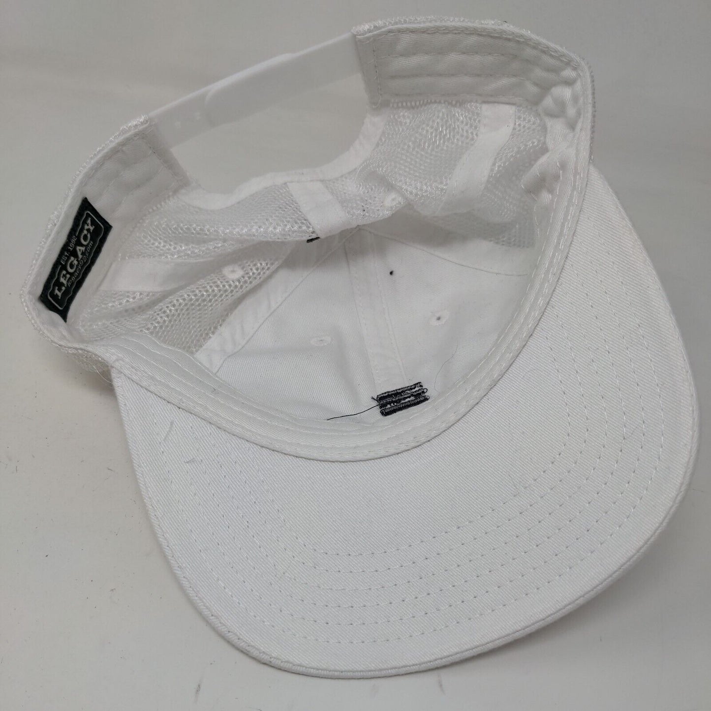 Legacy Men's Snapback Mesh Back Hat White Embroidered Water Color Logo