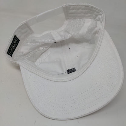 Legacy Men's Snapback Mesh Back Hat White Embroidered Water Color Logo