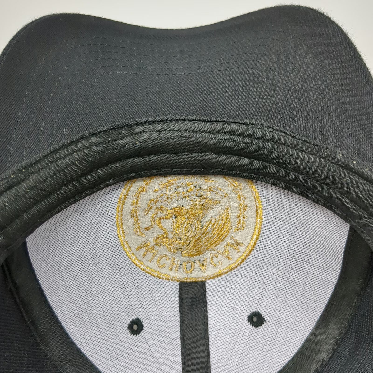 Black Gold Baseball Cap One Size Michoacan Mexico Eagle Snake Strapback Hat