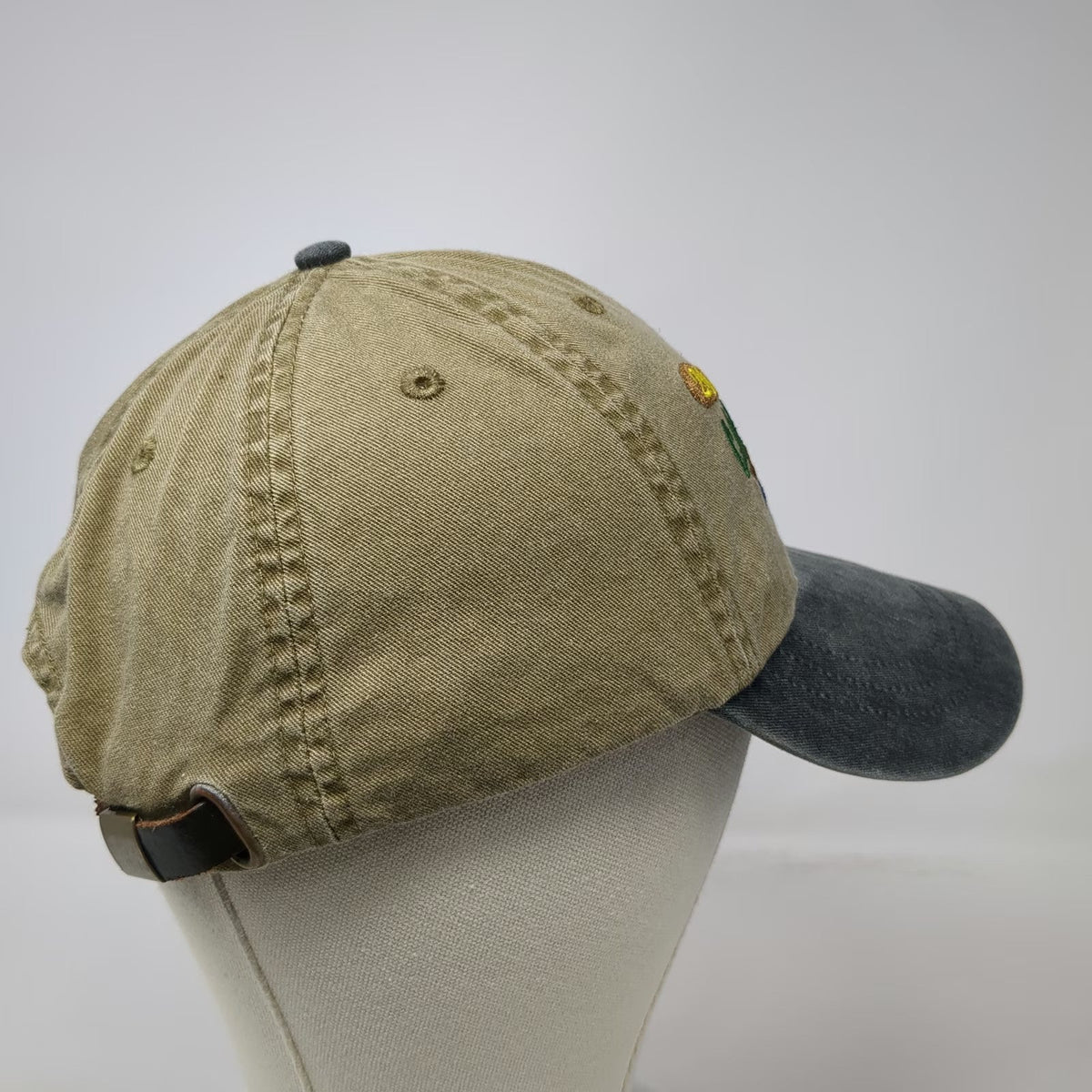 Baseball Cap Beige Gray One Size Camp Yawgoog 2018 Rockville RI Oars Hat