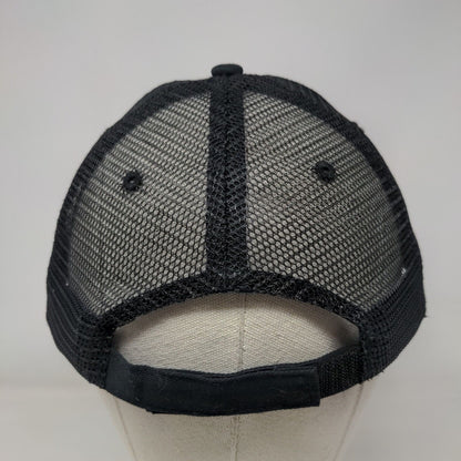 Location Pin Strapback Mesh Back Trucker Hat Gray One Size Colorblock