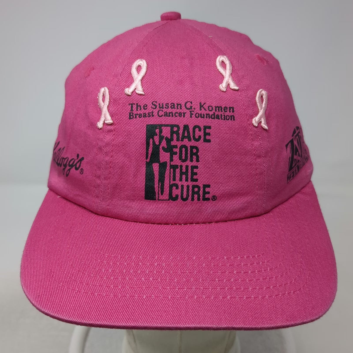 Baseball Cap Pink OSFM Race For The Cure Survivor Kellogg's ZTA Awareness hat