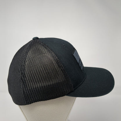 Columbia Tree Flag Unisex Fitted Hat Black S/M Embroidered Patriotic Mesh Back
