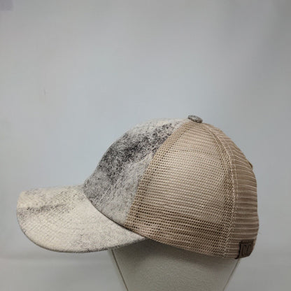 C.C Exclusives Strapback Mesh Back Trucker Hat Multi One Size Ponytail
