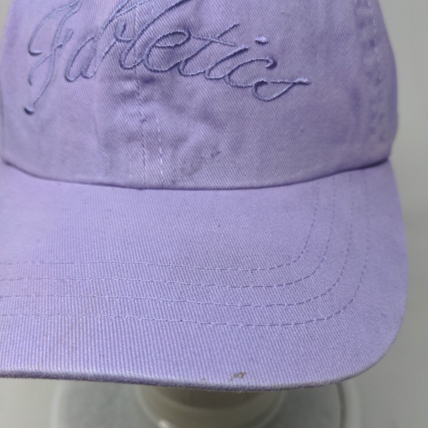 Fabletics Slideback Hat Purple One Size Adjustable Embroidered Vented Holes