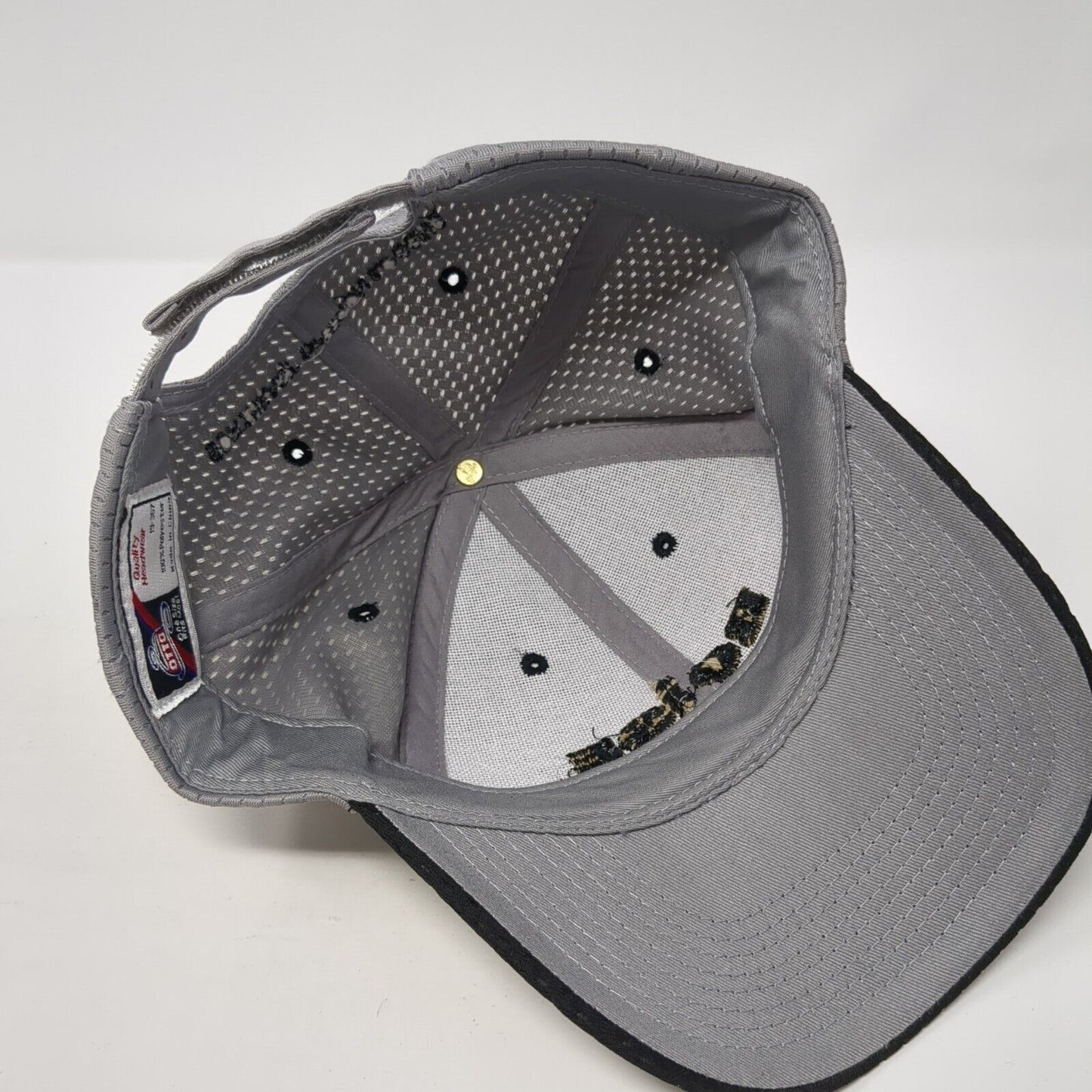 Boise Strapback Hat Gray One Size Adjustable Embroidered Otto 6 Panel