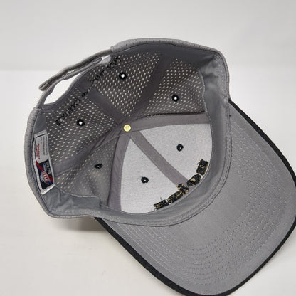 Boise Strapback Hat Gray One Size Adjustable Embroidered Otto 6 Panel