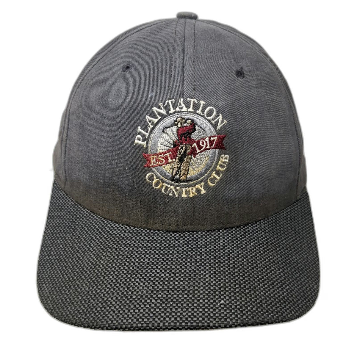 Imperial Baseball Cap Gray One Size Plantation Country Club Golf Hat Strapback