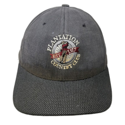 Imperial Baseball Cap Gray One Size Plantation Country Club Golf Hat Strapback