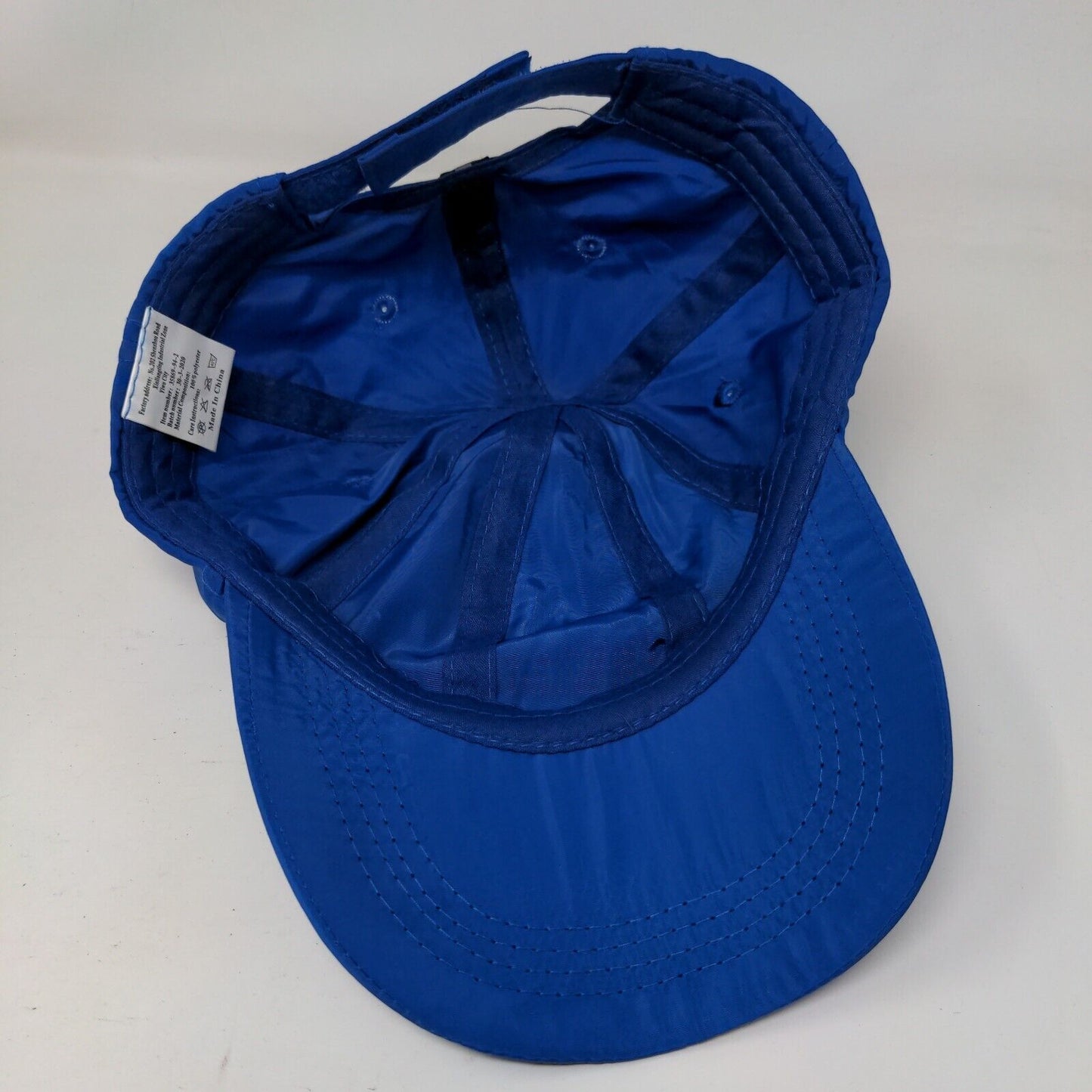Unbranded Strapback Hat Blue One Size Adjustable Solid Vent Holes Blank