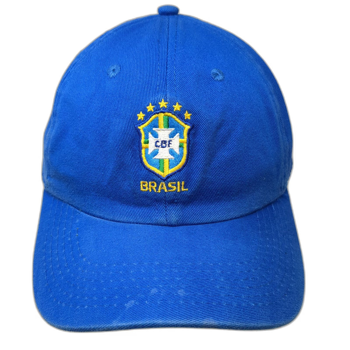 Nike Baseball Cap Blue One Size Brazil Soccer CBF Crest Five Stars Slideback Hat