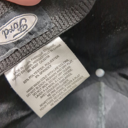 Ford 5 Panel Black One Size Raised Tonal Script Logo Mesh Back Stretch Fit Hat