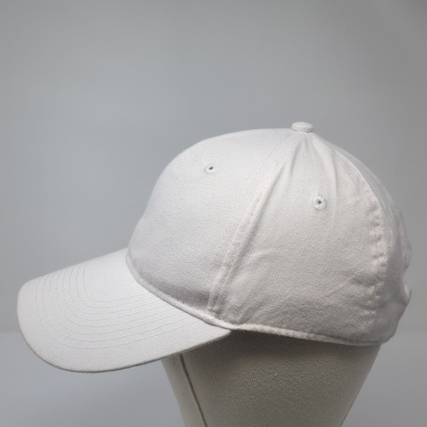 George Strapback Hat White One Size Solid Adjustable Blank Outdoor