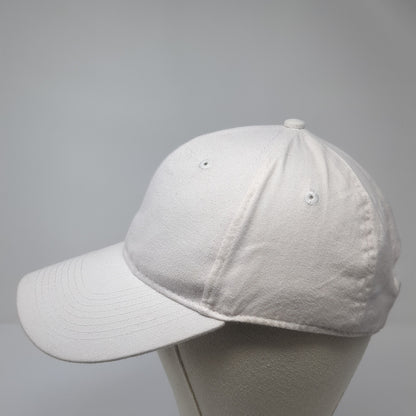 George Strapback Hat White One Size Solid Adjustable Blank Outdoor