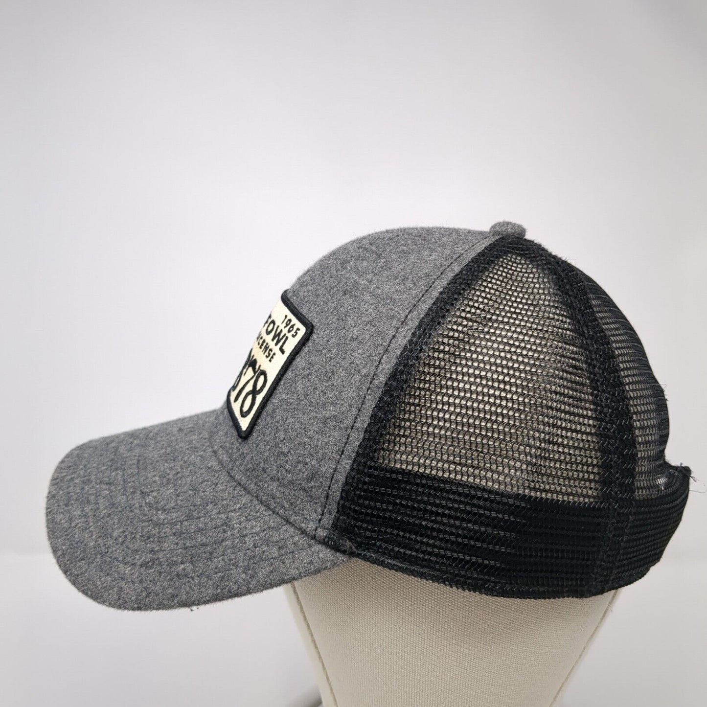 Resident Waterfowl Hunting License Snapback Trucker Hat Gray One Size