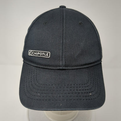 Chipotle Strapback Hat Black One Size Adjustable Embroidered Loomstate