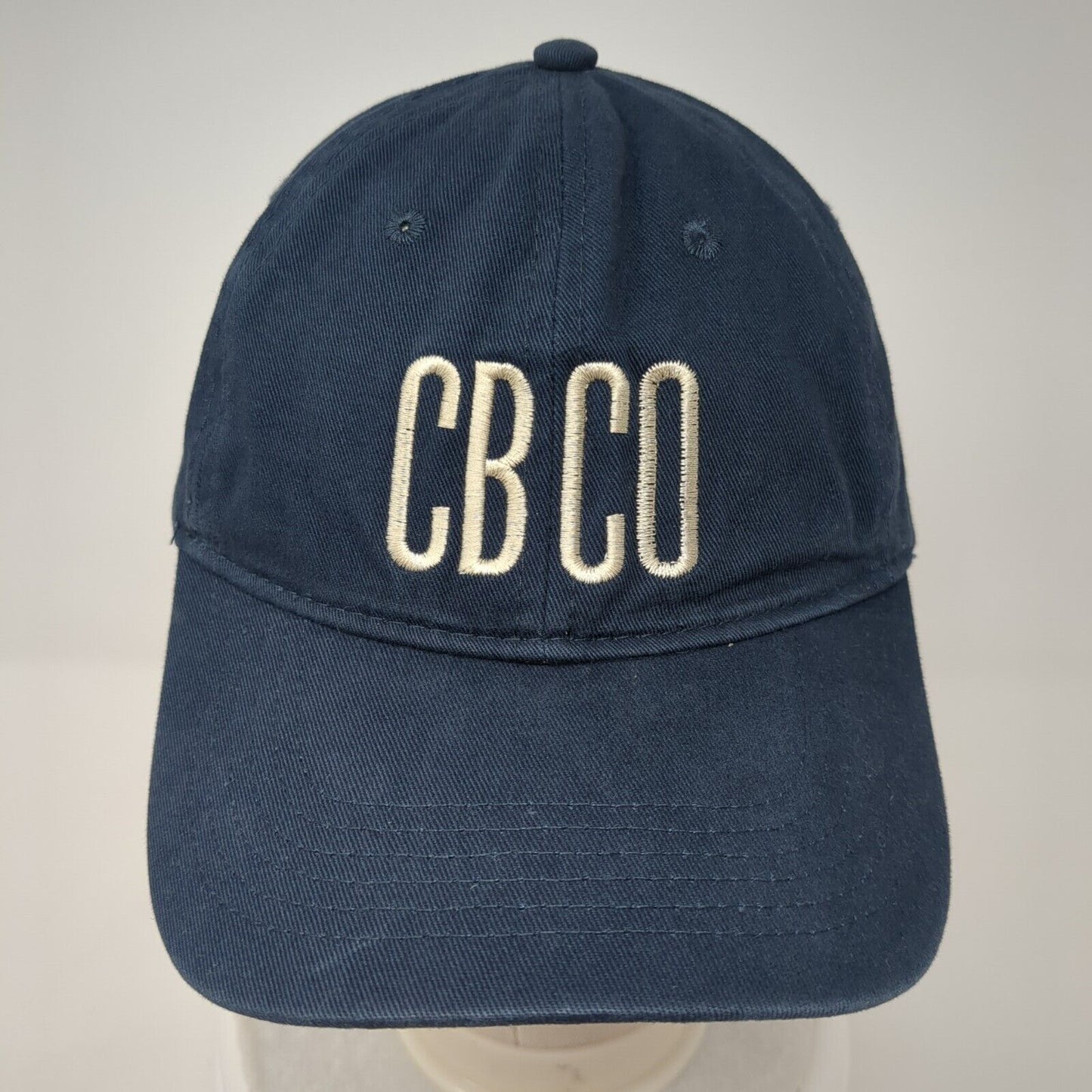 CB CO Cinderlands Slideback Hat Blue One Size Adjustable Embroidered