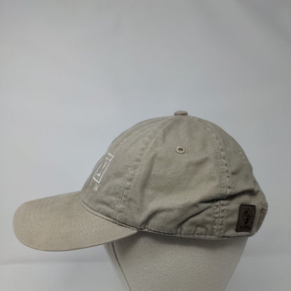 Ivy Design Strapback Hat Tan One Size Embroidered 6 Panel Dri-Duck