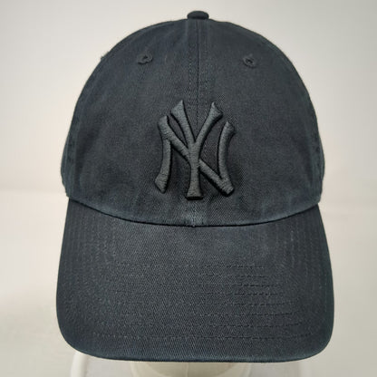 47 Brand New York Yankees MLB Baseball Cap Black One Size Tonal Logo Strapback