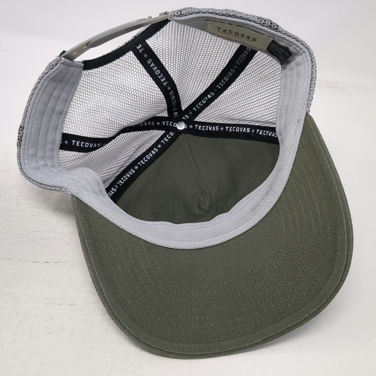 Tecovas Trucker Hat Green One Size Snapback Mesh Austin Texas Western Embroidery