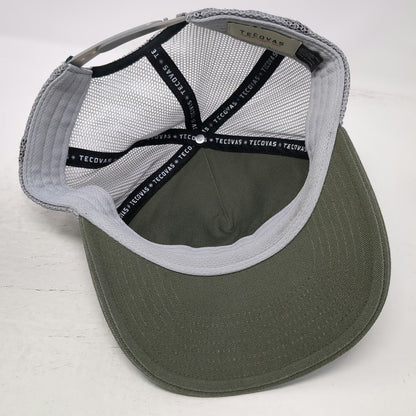 Tecovas Trucker Hat Green One Size Snapback Mesh Austin Texas Western Embroidery