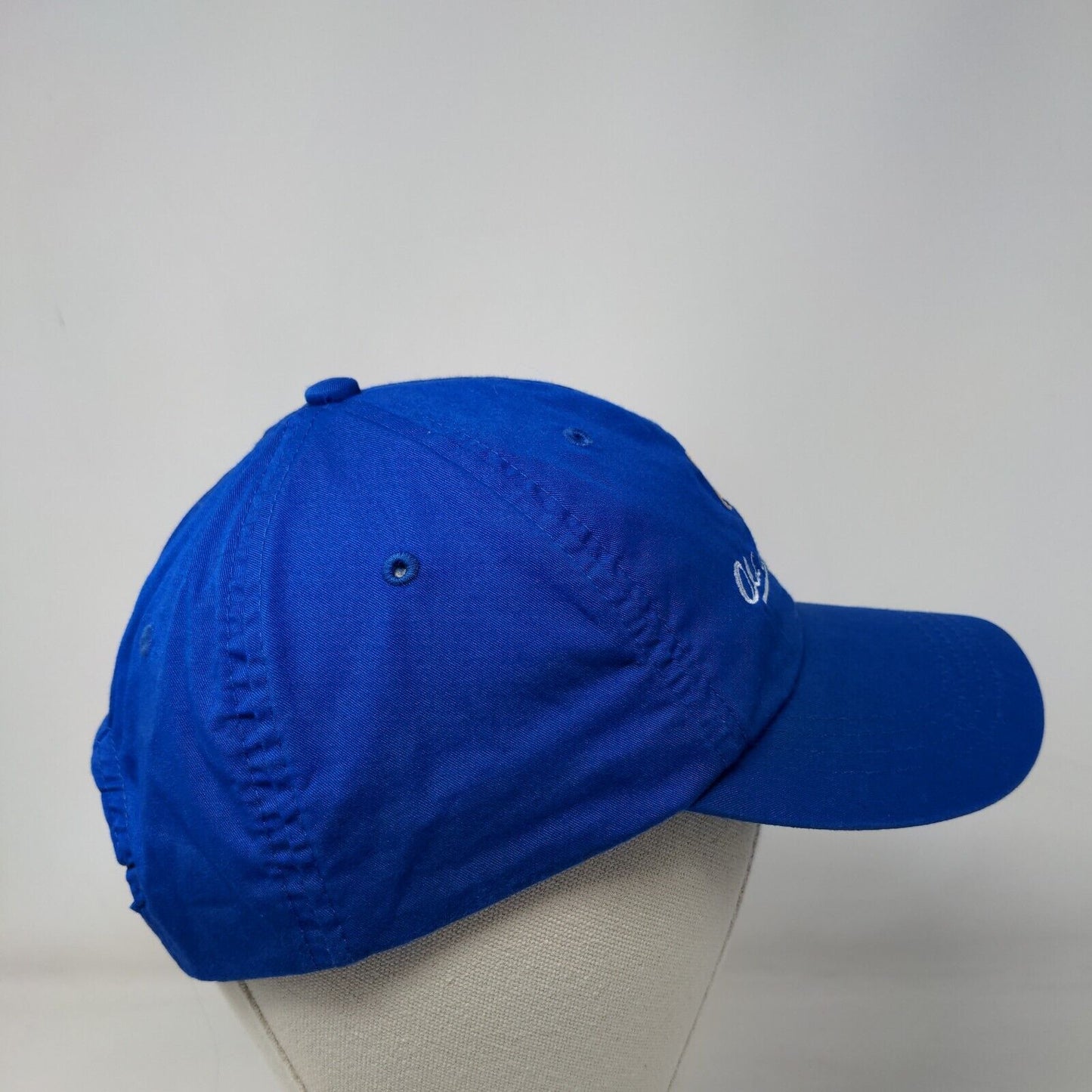 Old Memorial Strapback Hat Blue OSFA Embroidered 6 Panel Imperial