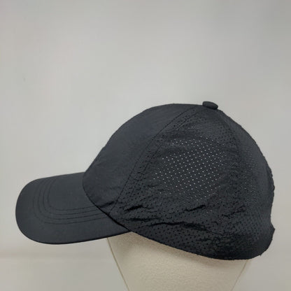 Unbranded Criss Cross Ponytail Strapback Hat Black 57-58cm Solid Blank