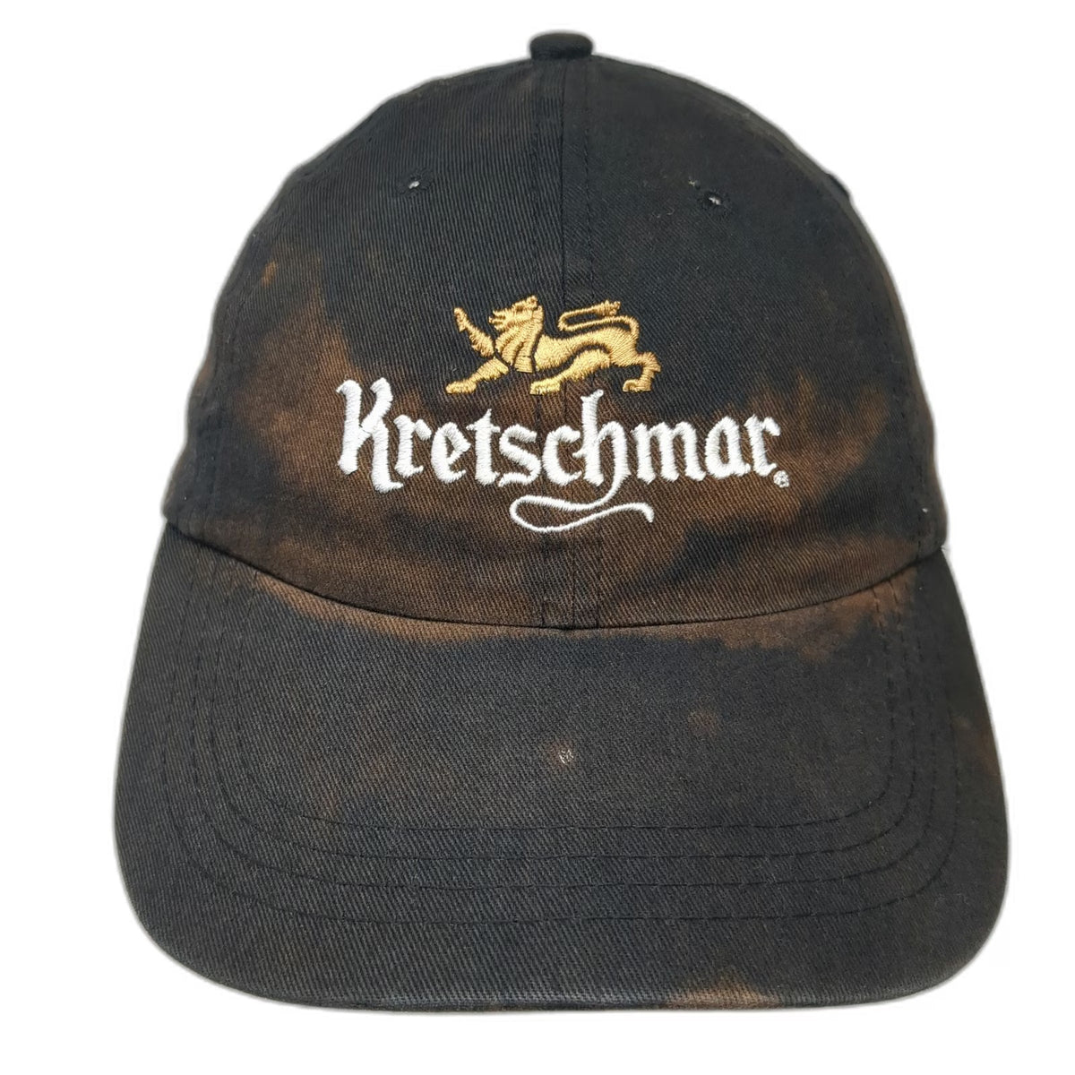 Quake City Caps Kretschmar Deli Lion Logo Black Baseball Cap One Size Slideback