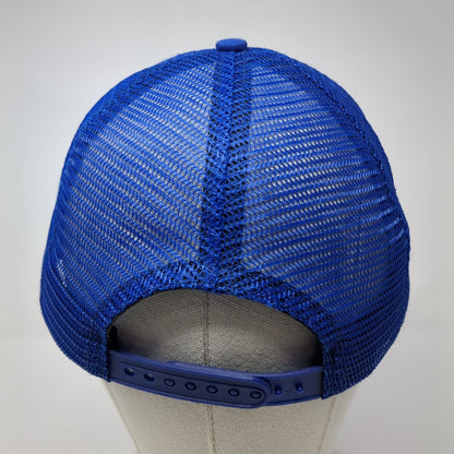VOTE Elk Snapback Trucker Hat Blue One Size Adjustable Embroidered Mesh Back