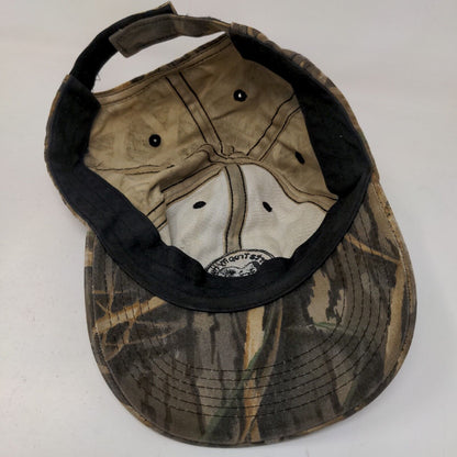 Alberta Trophy Hunts Men's Strapback Camo Hat Embroidered Logo