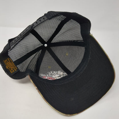 The Car Doctor Snapback Mesh Back Trucker Hat Camo One Size Yupoong