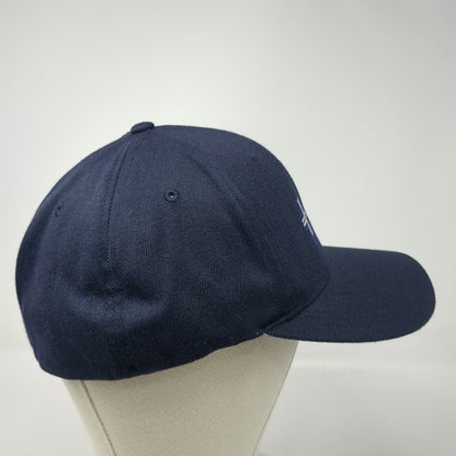 Richardson Blue XL St Lukes Cross Logo Flexfit Fitted Pro 585 Acrylic Wool Hat