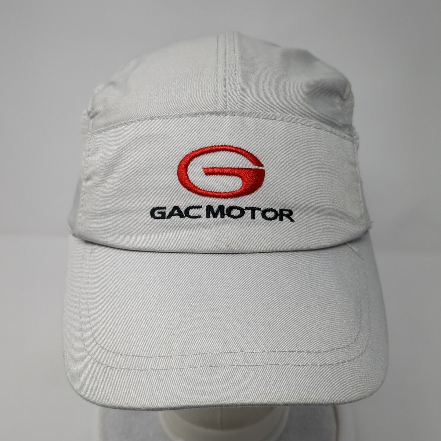 GAC Motor Fitted 5 Panel Hat Gray One Size Mesh Trim Embroidered