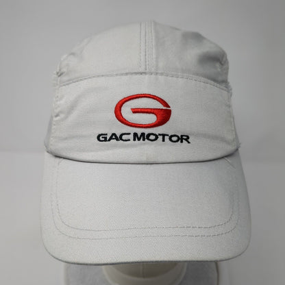 GAC Motor Fitted 5 Panel Hat Gray One Size Mesh Trim Embroidered